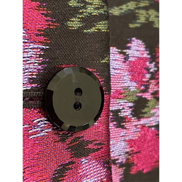 Giorgio Armani Ikat Floral Blazer Purple Size 8 - Picture 6 of 9